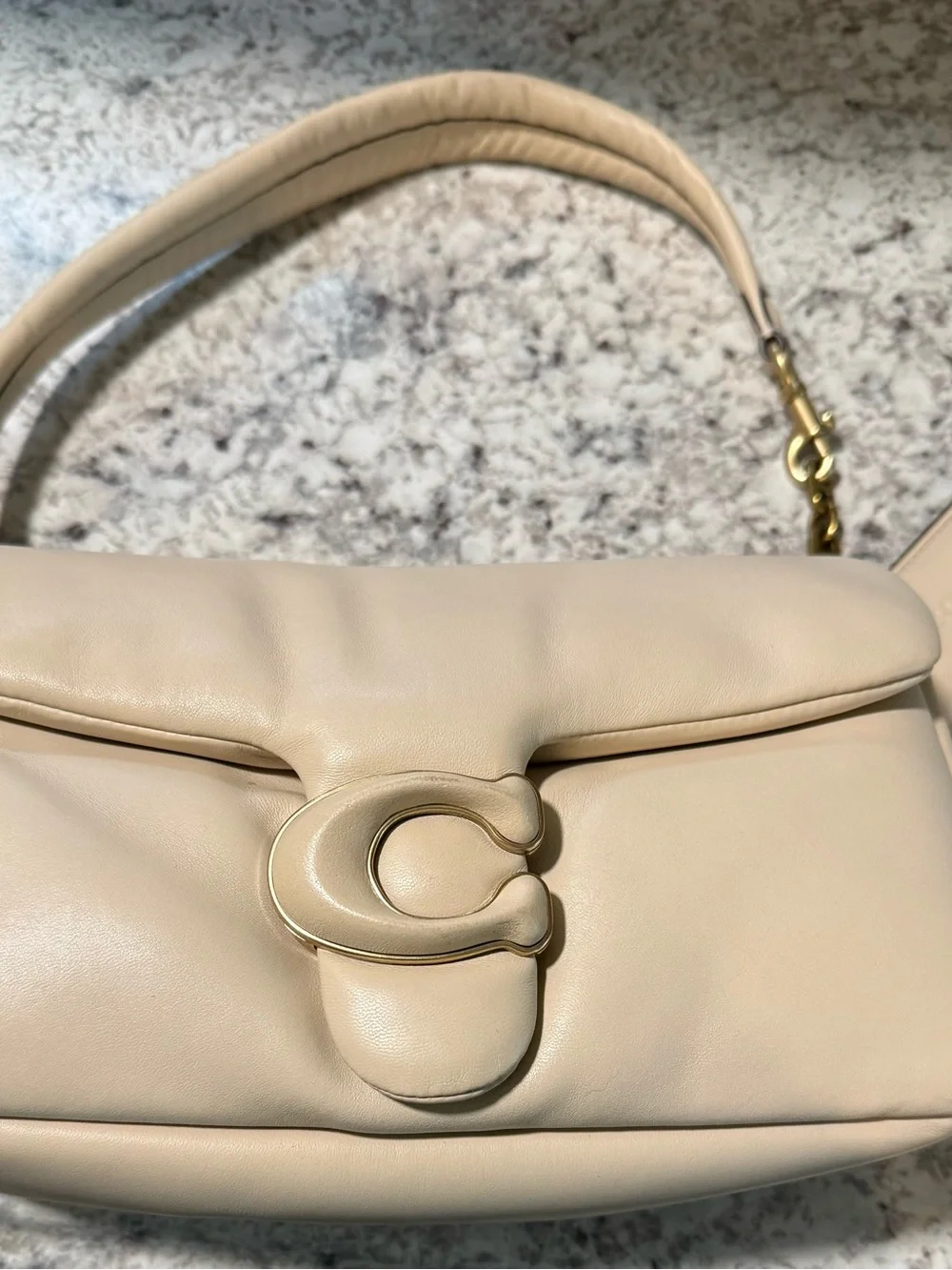 Coach Pillow Tabby Cream Shoulder Bag - Picture 1 of 6
